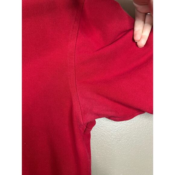 Antigua Men’s Georgia Collared Short Sleeve Button Up Red UGA Polo Size Medium - Picture 3 of 6